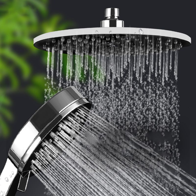Sikunuo | Contemporary Rainfall Shower Head Combo Round Single Spray Shower Combo