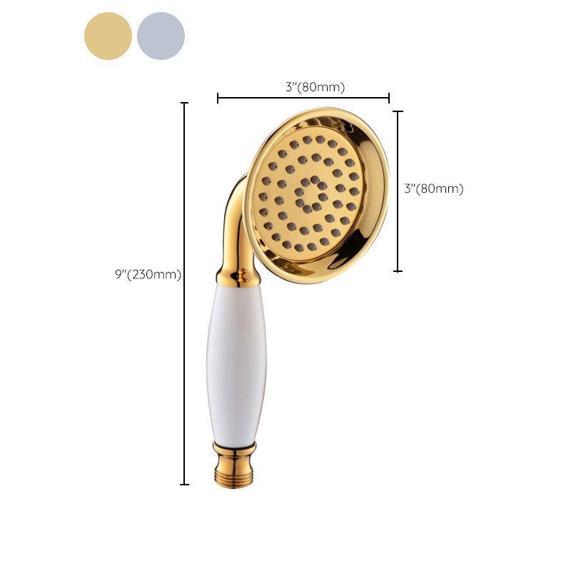 Sikunuo | All-Copper Single-Function Handheld Showerhead European Style Antique Rain Showerhead