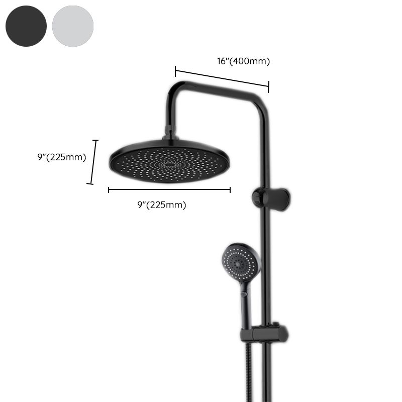 Sikunuo | Contemporary Showerhead Combination Rainfall Chrome Wall Mount Showerhead