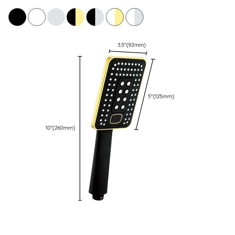 Sikunuo | Contemporary Metal Handheld Shower Head Square 3 Settings Spray Head