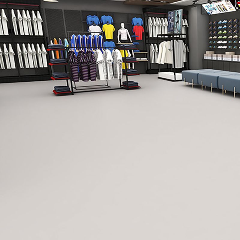 Sikunuo | Solid Color Plastic Flooring Modern Water-Resistant Square Edge Floor Tiles
