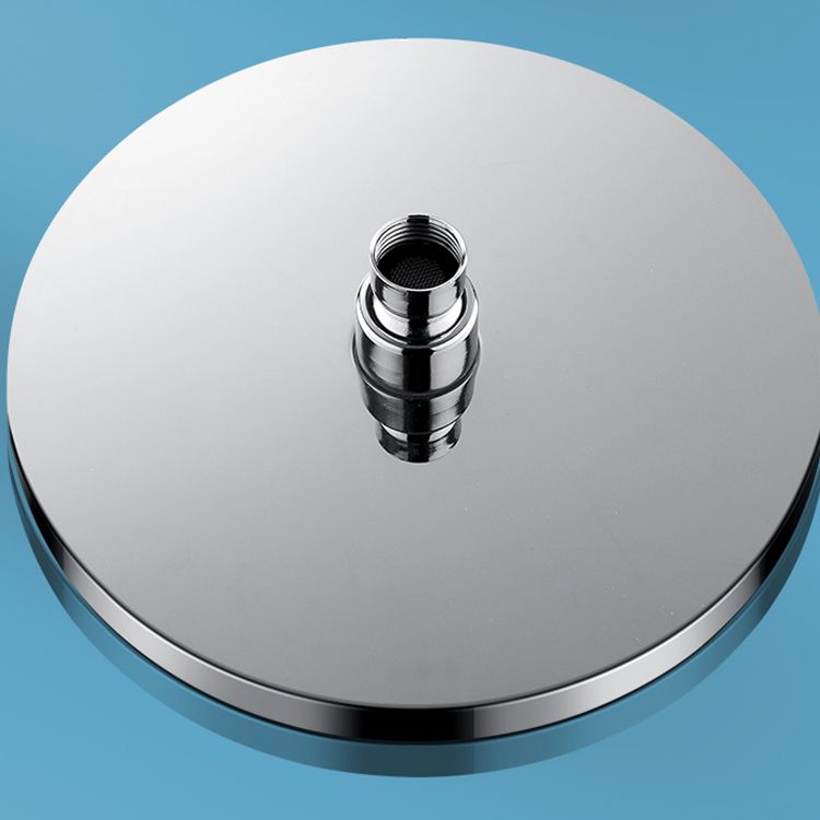 Sikunuo | Metal Shower Head Combo Contemporary Round Fixed Shower Head for the Bathroom