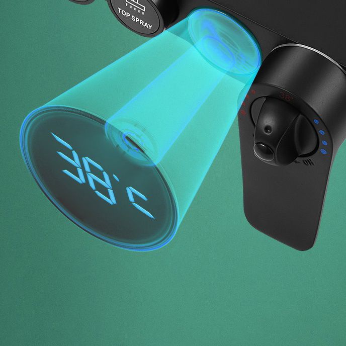 Sikunuo | Modern adjustable water flow shower faucet shower hose shower system on the wall