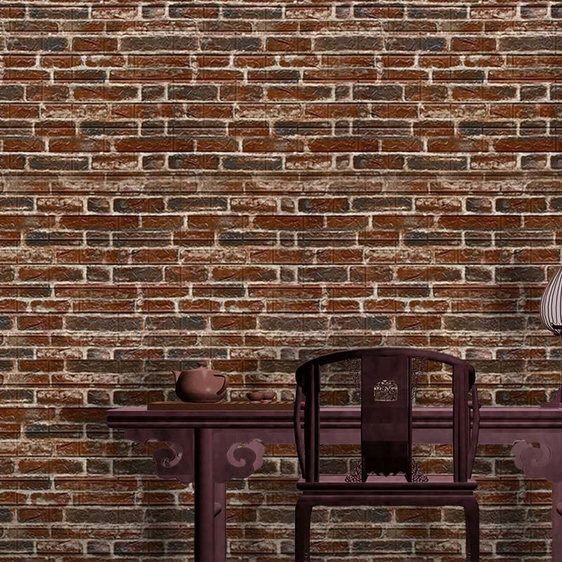Sikunuo | Industrial Wall Plank 3D Print Bathroom Living Room Wall Panels Set of 10
