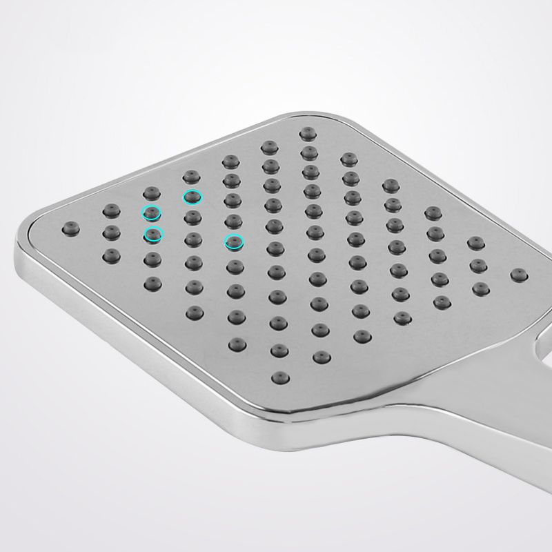 Sikunuo | Chrome Square Shower Head Combination Wall Mounted and Ceiling Mounted Handheld Shower