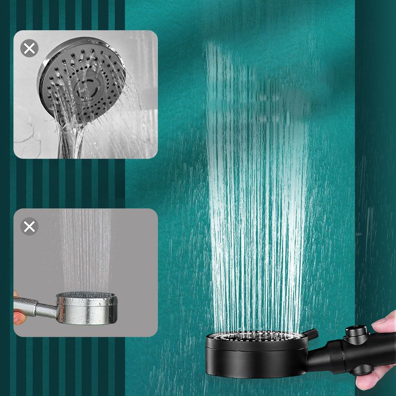 Sikunuo | 5 setting patterns shower head plastic round handheld shower head
