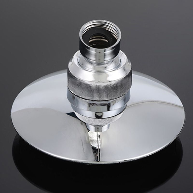 Sikunuo | Round Shape Shower Head Modern Swiveling Wall Mounted Fixed Shower Head
