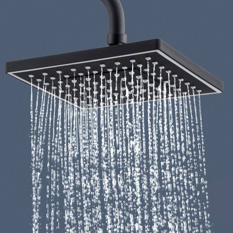 Sikunuo | Contemporary Style Shower Head Plastic Fixed Shower Head in Round and Square Shape