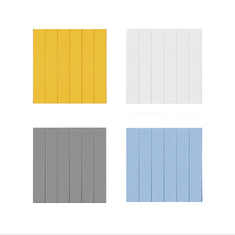 Sikunuo | Solid color 3D embossed wall panel waterproof foam interior wall tile