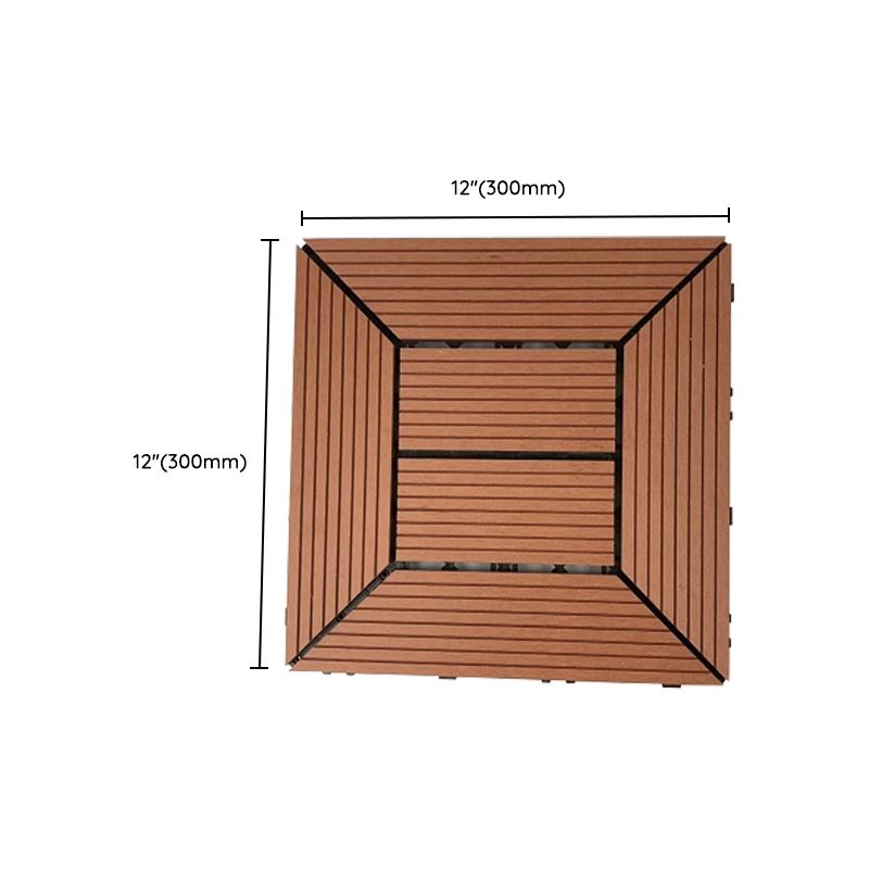 Sikunuo | Deck Plank Loose Lay Manufactured Wood Panels Patio Tiles Outdoor Flooring
