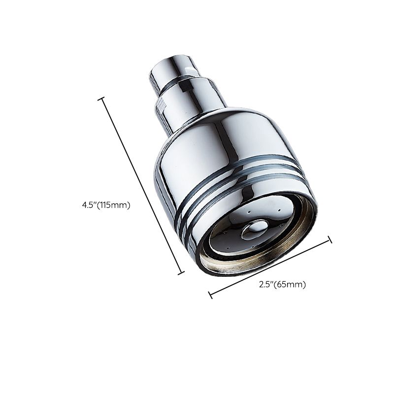 Sikunuo | Round shower head made of stainless steel in silver wall-mounted shower head