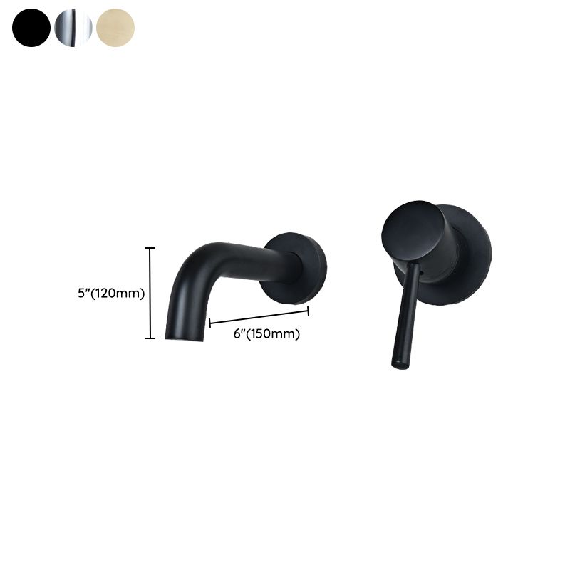 Sikunuo | Wall-mounted Bronze Bathtub Filler Double Handles Bathtub Spout Bathtub Faucet Trim