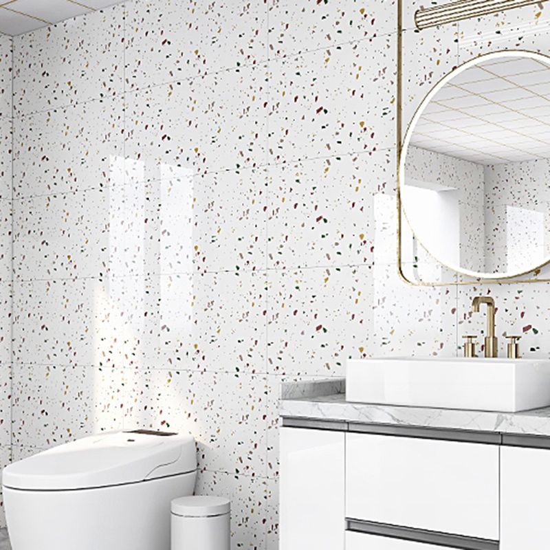 Sikunuo | Contemporary Style Wallpaper Single Panel Bathroom Wallpaper with Rectangular Shape