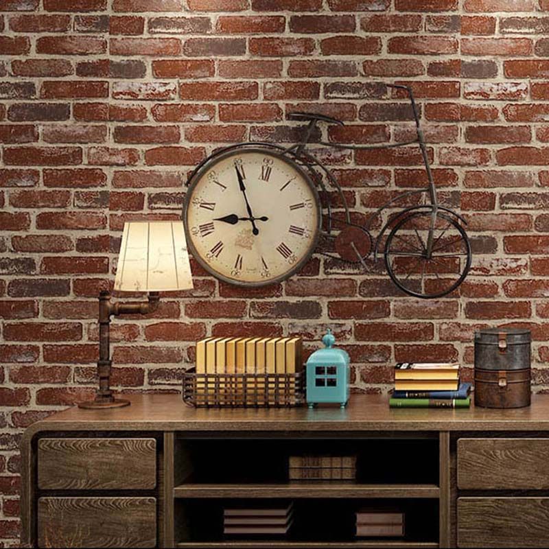 Sikunuo | Industrial Wall Plank 3D Print Bathroom Living Room Wall Panels Set of 10