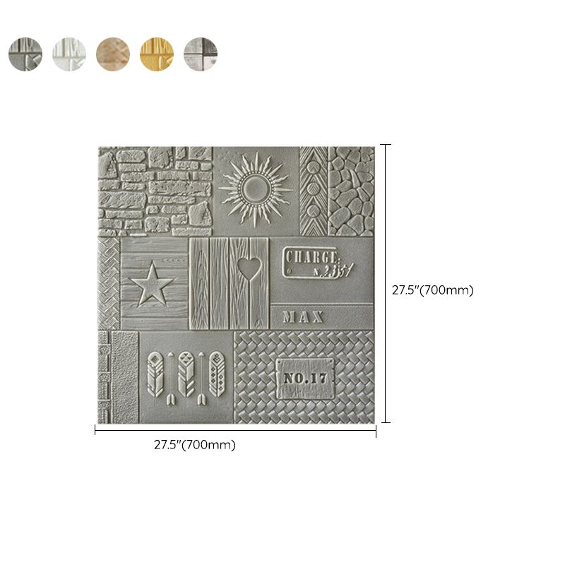 Sikunuo | Peel and Stick Wall Ceiling 3D Embossed Wall Covering with Waterproof