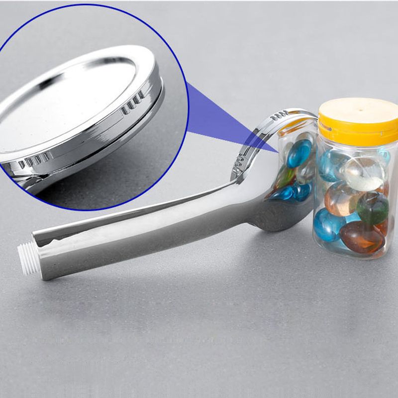 Sikunuo | Contemporary Silver Round Shower Head Water Efficient Standard Spray Head