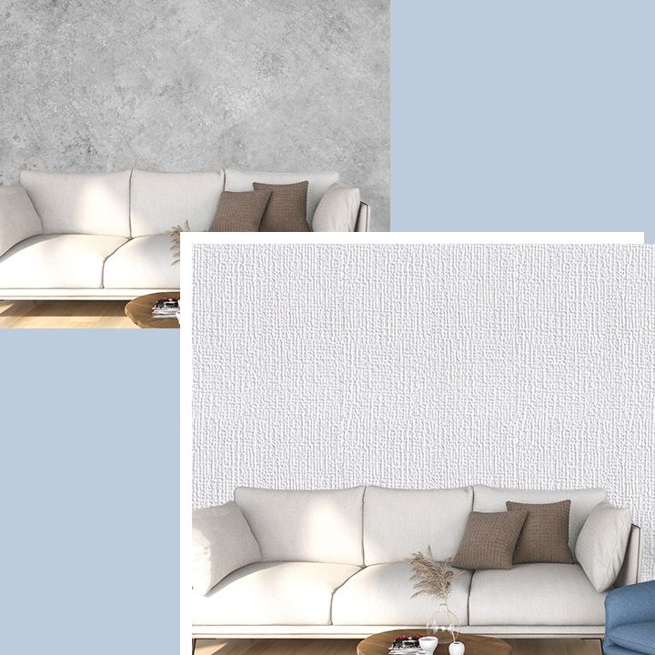 Sikunuo | Modern Tin Backsplash Panel Smooth Wall Ceiling 3D Stereo Wallpaper