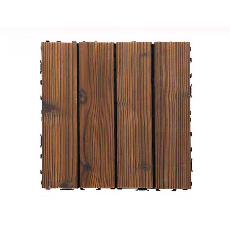 Sikunuo | Wood Terrace Tiles Plug-in System Installation Outdoor Terrace Tiles