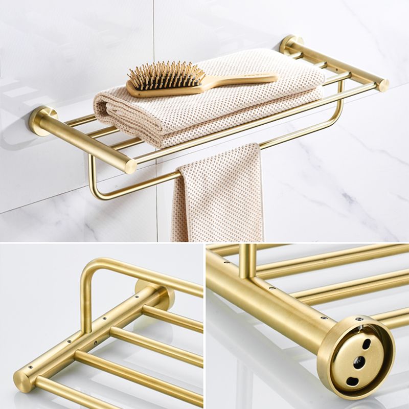 Sikunuo | Traditional Brushed Brass Bathroom Accessories As Individual Piece Or In Set Made Of Metal