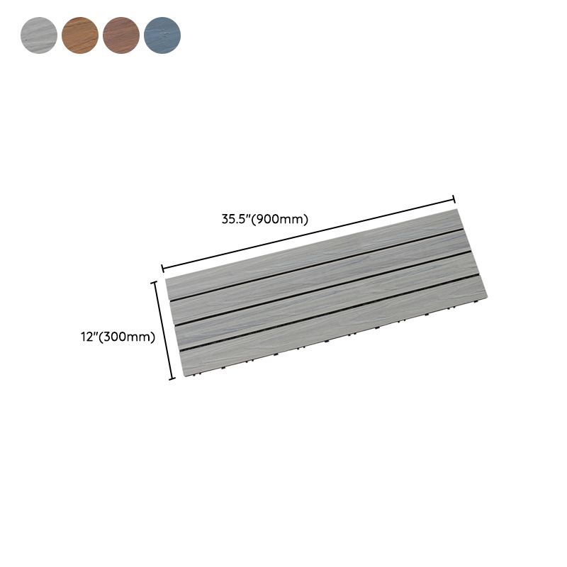 Sikunuo | Interlocking composite deck tiles Striped pattern patio tiles
