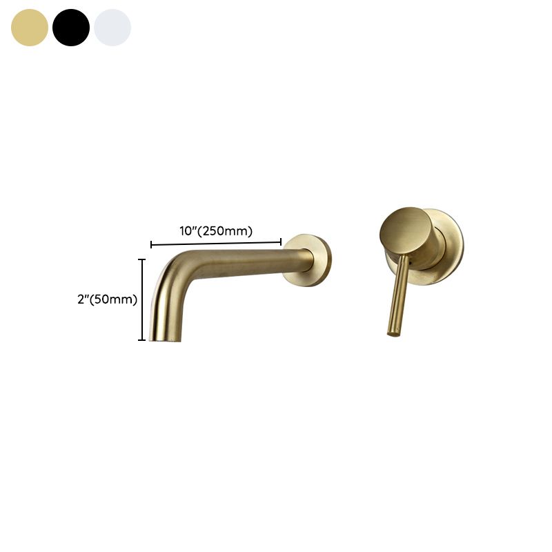 Sikunuo | Wall-mounted Metallic Bathtub Faucet Low Arc Pipe Bathtub Tap