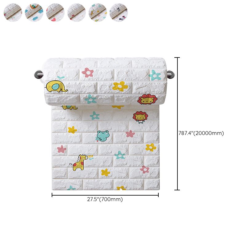 Sikunuo | Modern Cartoon Wall Covering Peel and Stick Wall Ceiling for Bedroom