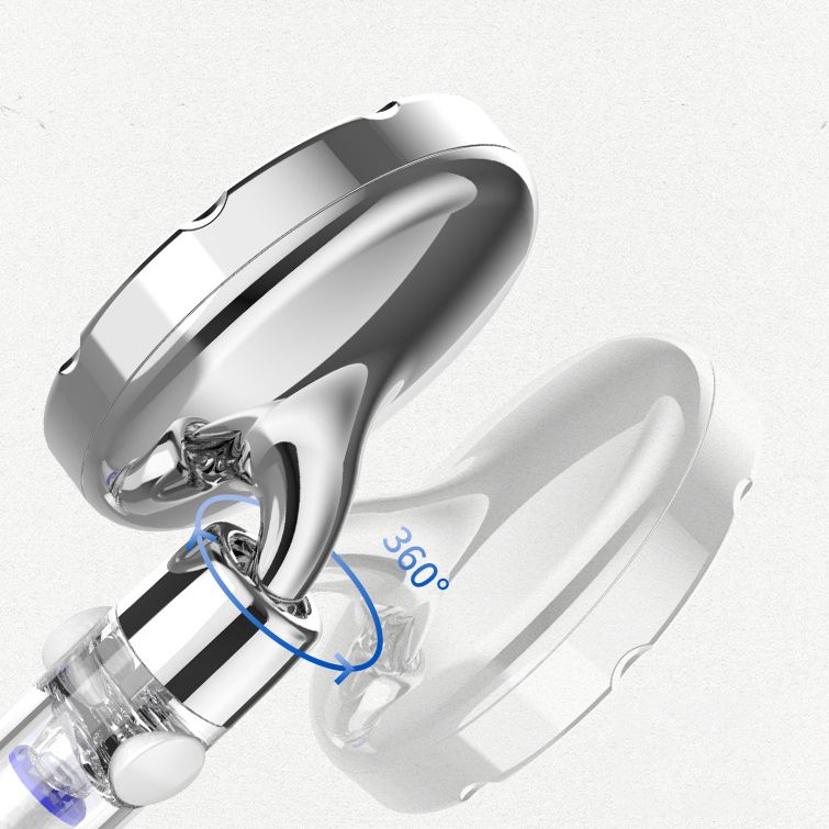 Sikunuo | Silver Hand Shower Standard Round Showerhead Combo