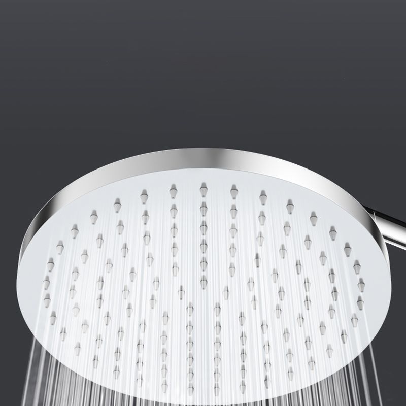 Sikunuo | Metal Shower Combo Contemporary Fixed Shower Head with Round and Rectangular Shape