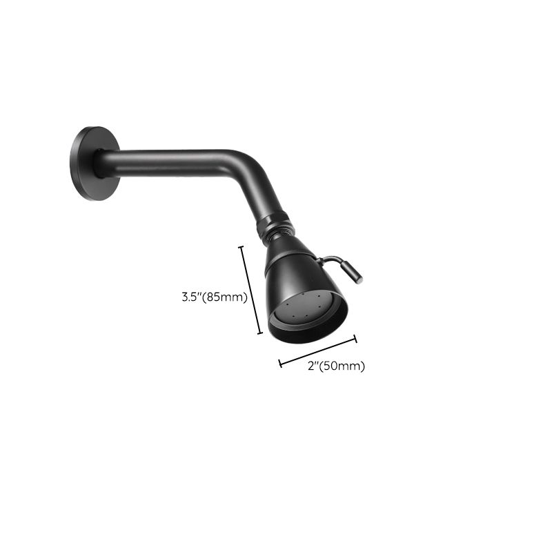 Sikunuo | Round shower head made of stainless steel in silver wall-mounted shower head