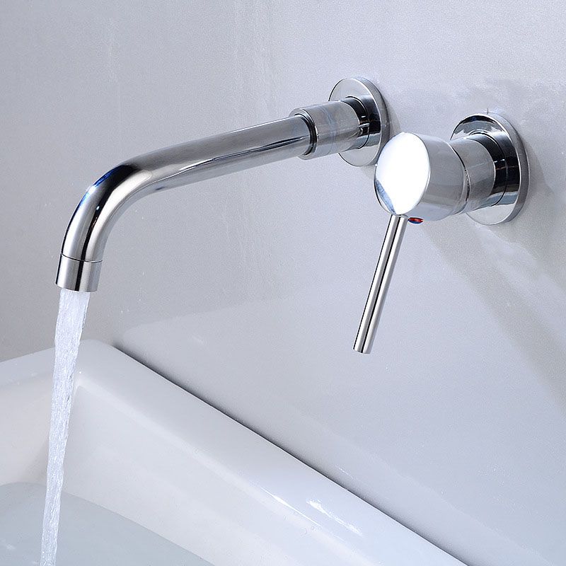 Sikunuo | Wall mounted metal bathtub faucet single lever swivel bathtub tap trim