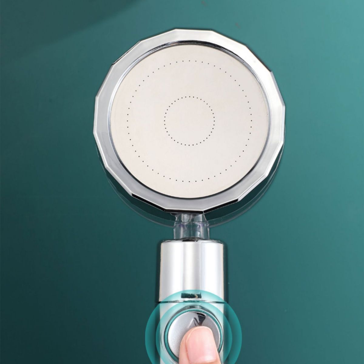 Sikunuo | Contemporary Handheld Supercharged Showerhead Round Spray Head