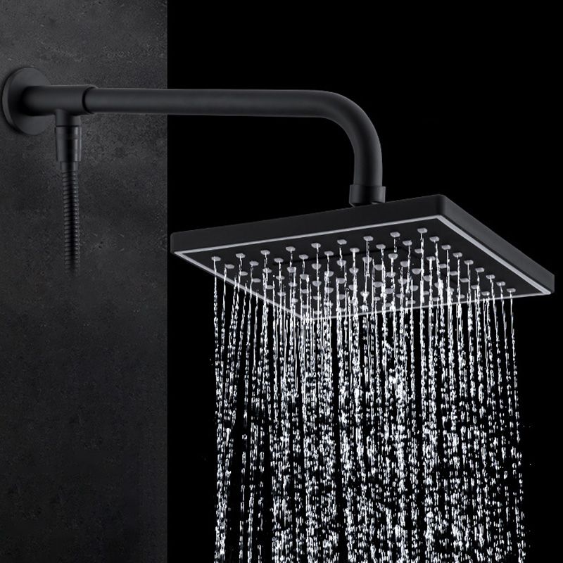 Sikunuo | Contemporary Style Shower Head Plastic Fixed Shower Head in Round and Square Shape