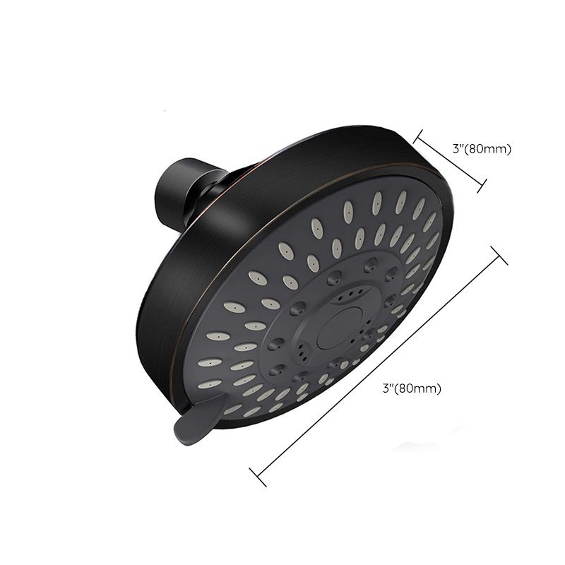 Sikunuo | Round metal shower head Traditional adjustable spray pattern shower head