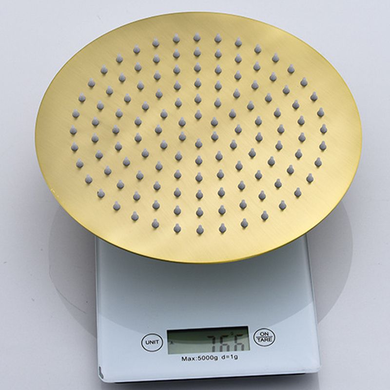 Sikunuo | Polished brass round fixed shower head stainless steel wall mounted shower head