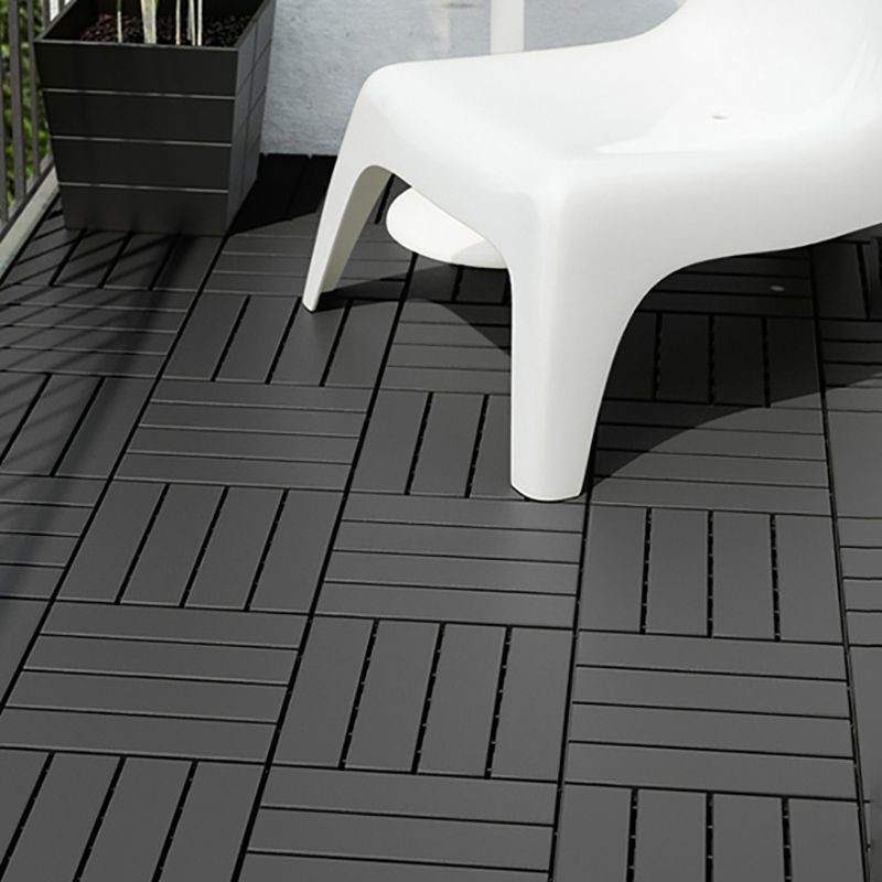 Sikunuo | 4-Slat 12" X 12" PVC Floor Tiles Connection Installation Floor Tiles