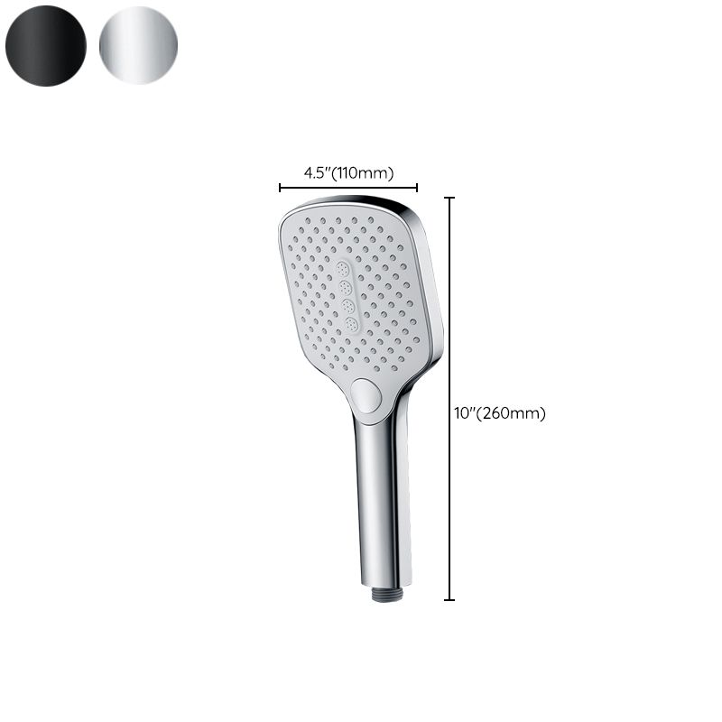 Sikunuo | Contemporary Fixed Shower Head Square Metal Shower Head Combo