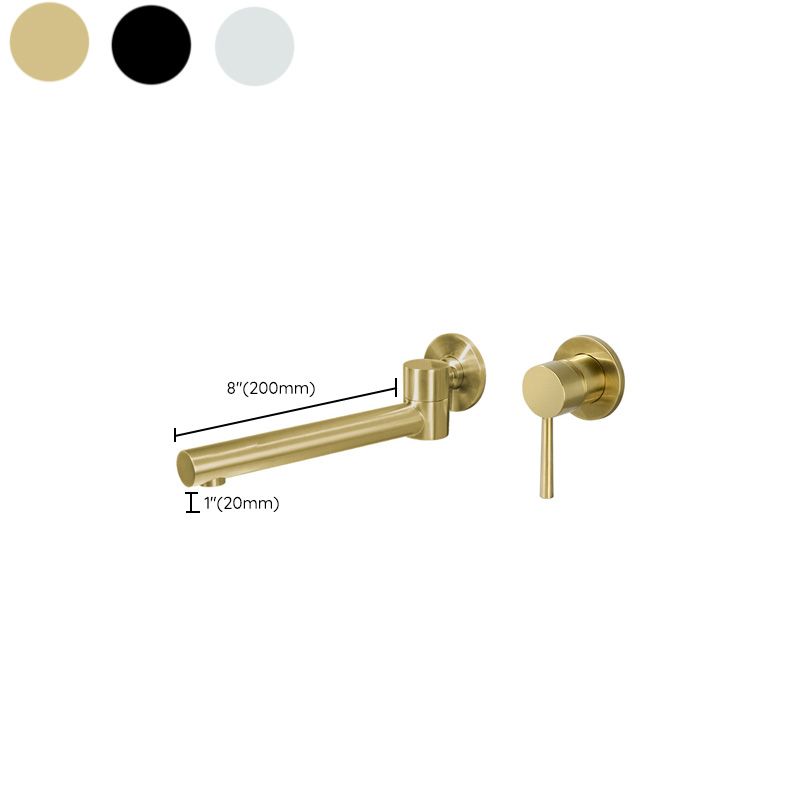 Sikunuo | Modern Brass Roman Bathtub Faucet with 1 Lever Handle Bathtub Faucet