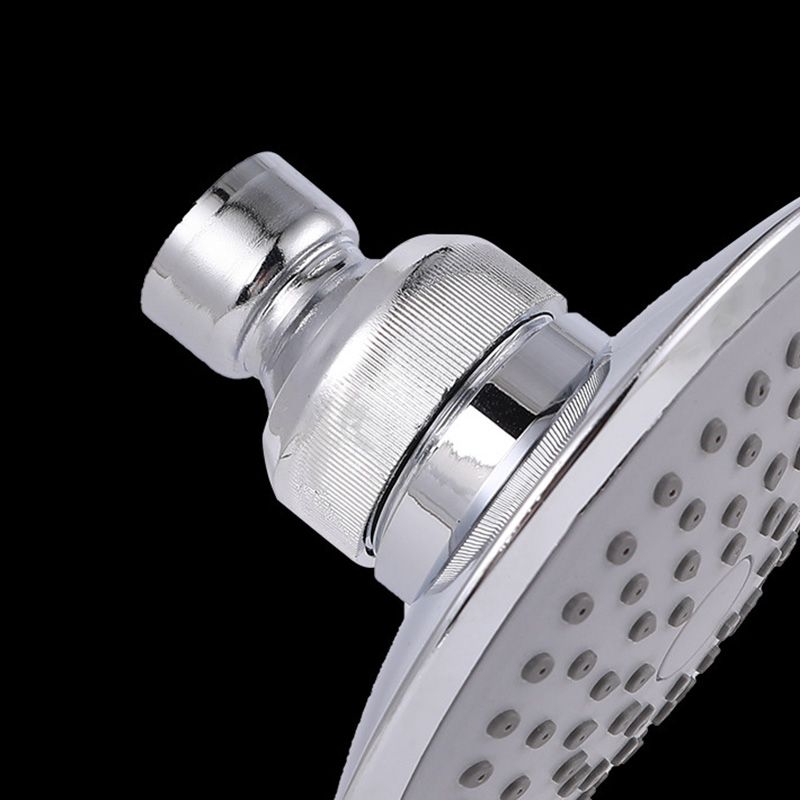Sikunuo | Round Shape Shower Head Modern Swiveling Wall Mounted Fixed Shower Head