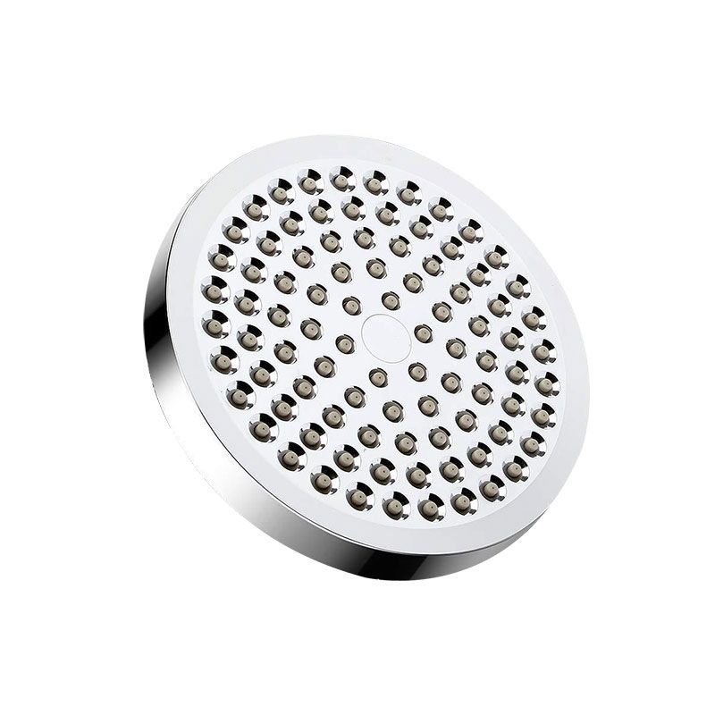 Sikunuo | Modern Standard Shower Set Double Round Metal Adjustable Spray Pattern Shower Head