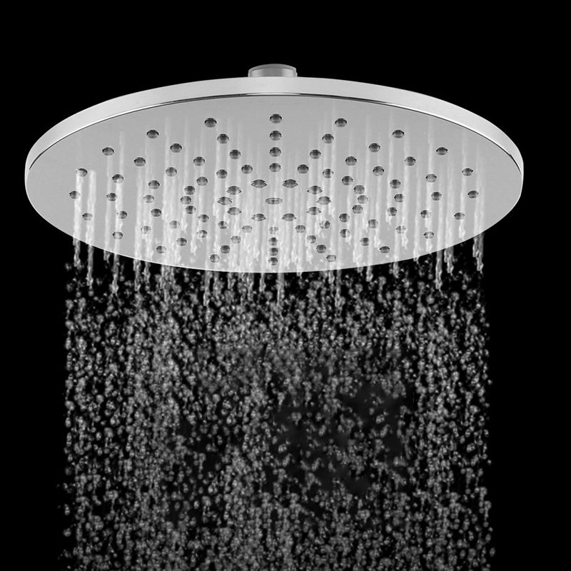 Sikunuo | Ceiling and wall mounted showerhead combination round chrome spray head