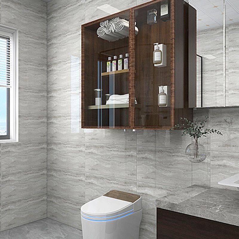 Sikunuo | Contemporary Style Wallpaper Single Panel Bathroom Wallpaper with Rectangular Shape