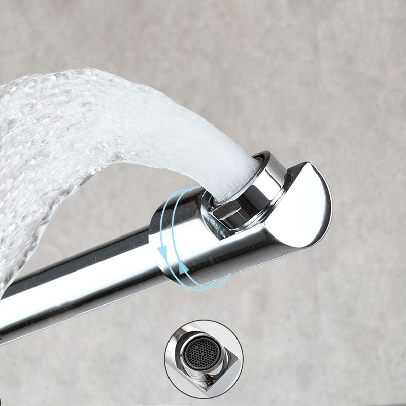 Sikunuo | Modern Pull-down Faucet Single Handle Wall Mounted Pot Filler Low Profile 1 Holder Filler