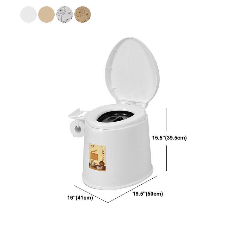 Sikunuo | Modern Plastic Floor-Mounted Toilet Bowl with Seat for the Bathroom