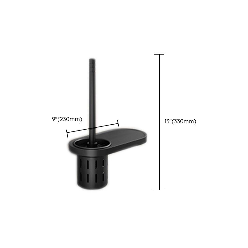 Sikunuo | Modern Bathroom Set Matte Black Bathroom Shelf Towel Holder Bathroom Accessories Set