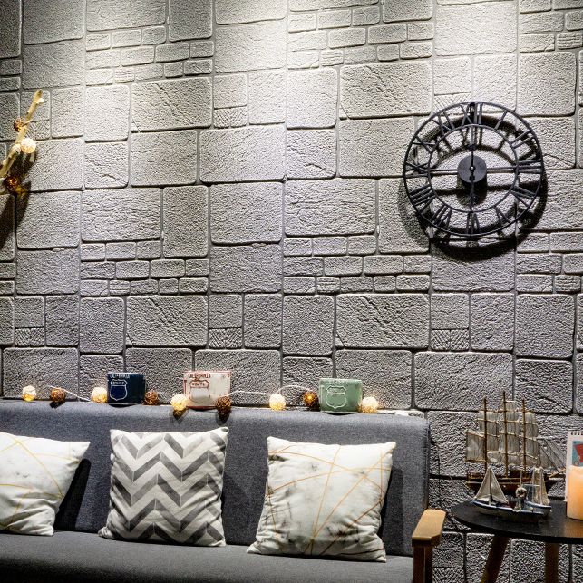 Sikunuo | Modern Wall Covering 3D Brick Peel and Stick Waterproof Wall Covering