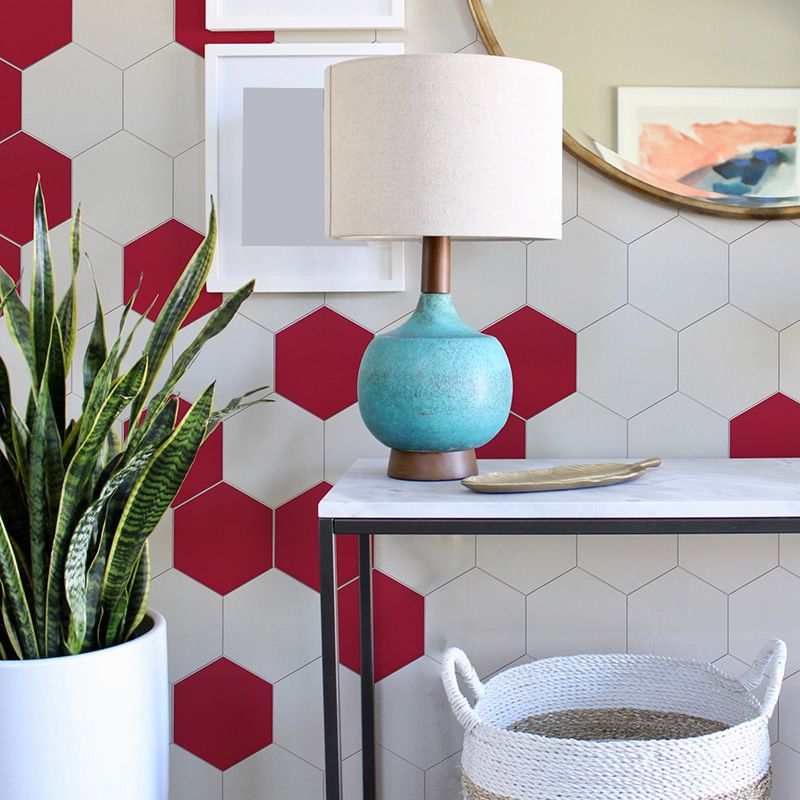 Sikunuo | Peel and Stick Tiles Hexagonal Peel and Stick Back Wall 20 Pack