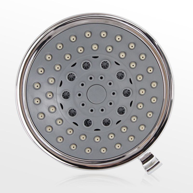Sikunuo | Silver Round Fixed Shower Head Modern Style Wall Mount Shower Head