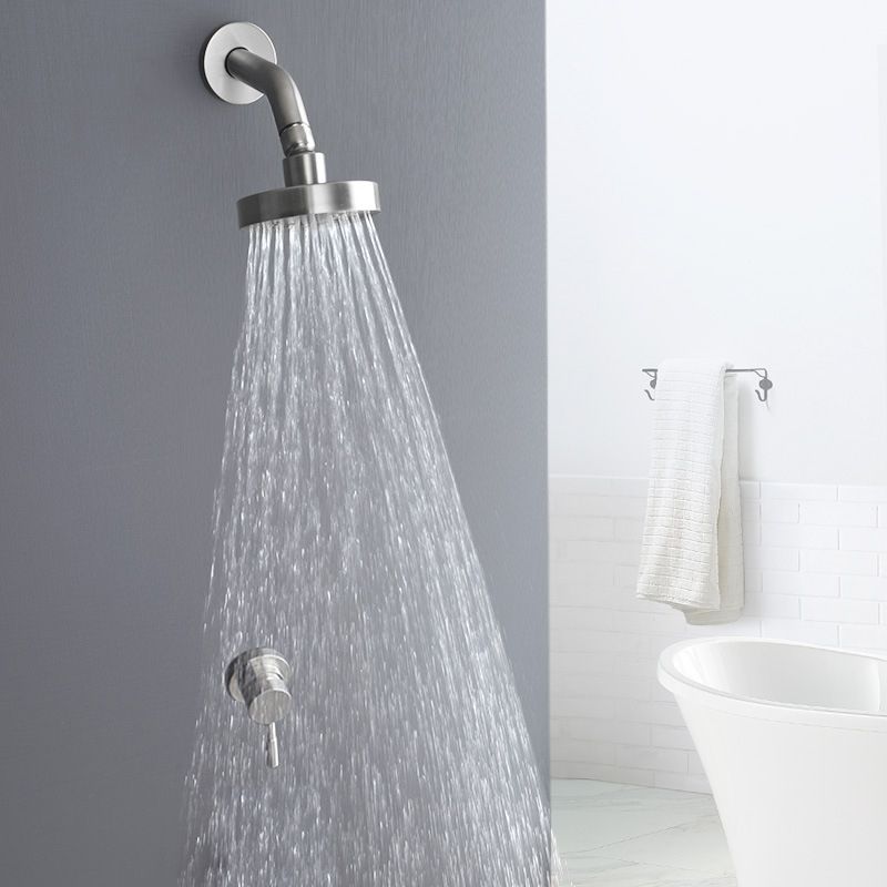 Sikunuo | Stainless Steel Shower Combination Round Fixed Shower Head with Shower Arm