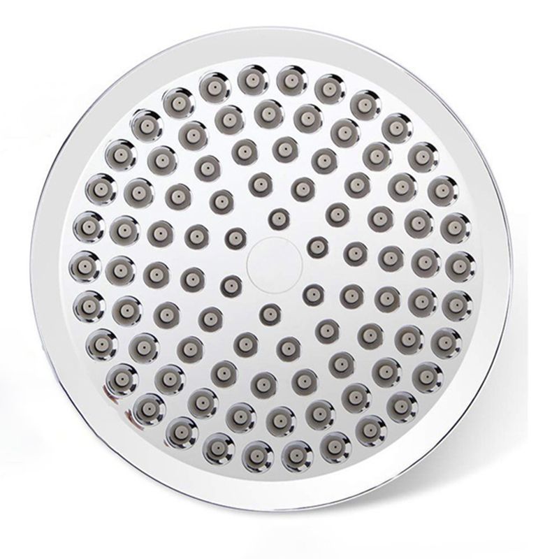 Sikunuo | Contemporary Shower Combination Double Shower Head Chrome Wall Mounted Round Shower Head
