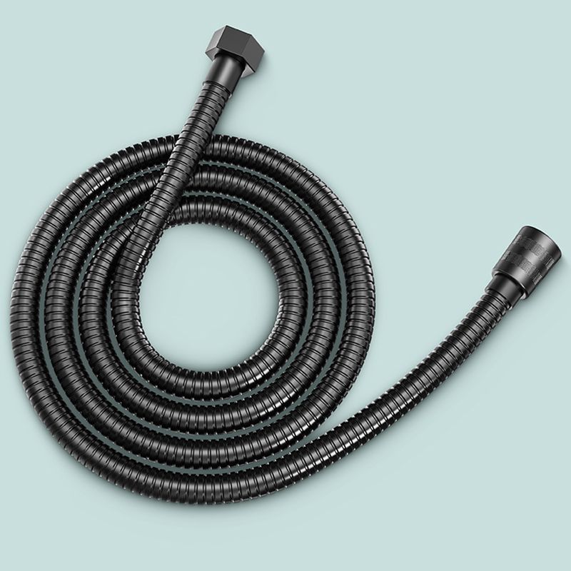 Sikunuo | Modern 6 Setting Shower Head Adjustable Spray Pattern Matt Black Round Shower Head